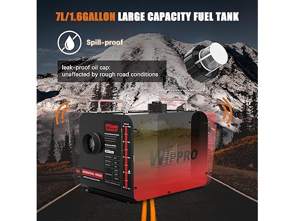 WOPLUSRO 8KW Diesel Heater 12V 24V 110V All-in-One