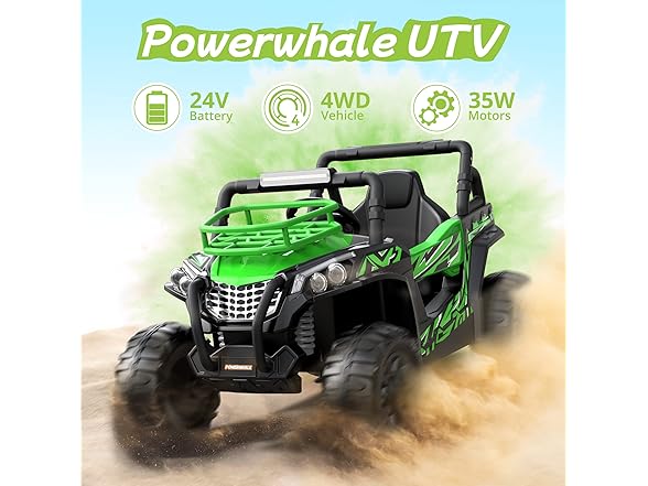 Powerwhale Ride On Car - 24V UTV