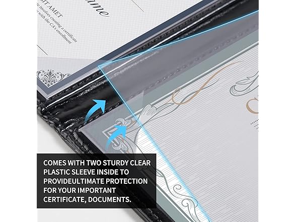 Double-Sided Diploma Holder