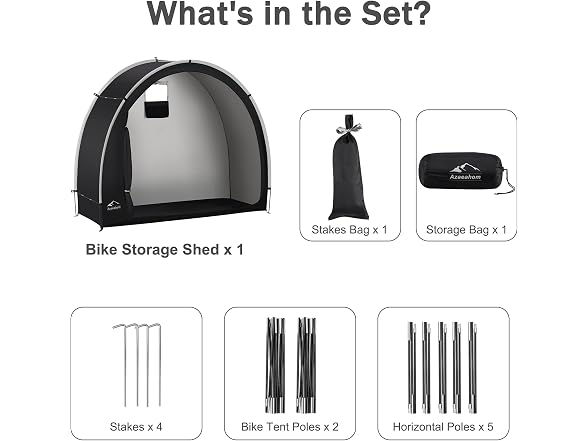 Azaeahom Waterproof Bike Storage Tent