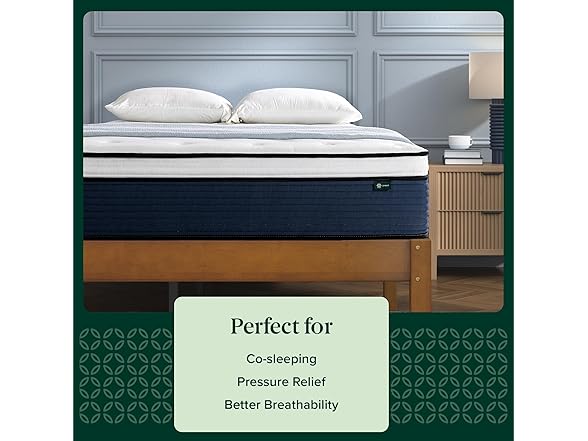 ZINUS 10" Comfort Support Hybrid Mattress, King
