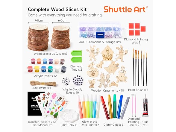 Kids Wood Painting Craft Kit