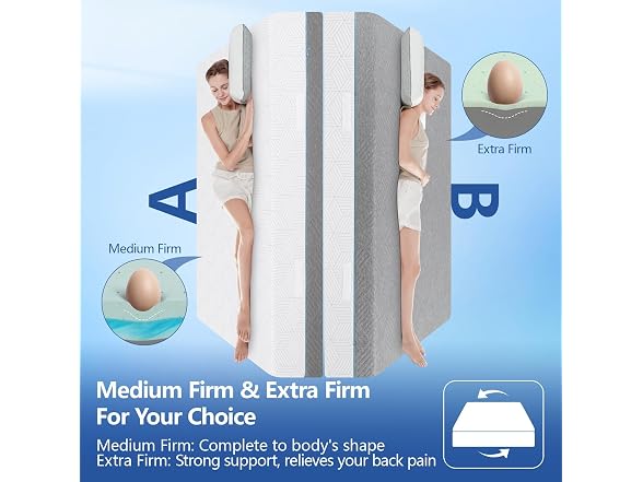 WEUP Extra Firm 14"  Memory Foam Mattress Queen