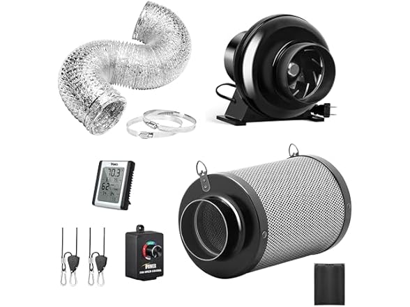 iPower 4 Inch 195 CFM Inline Fan