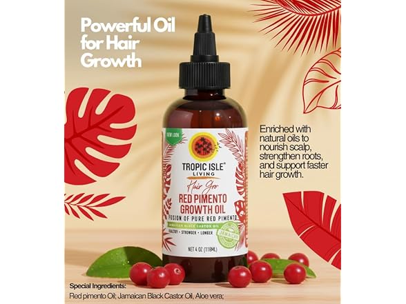 Tropic Isle Living 3x Strong Roots Red Pimento Hair Growth