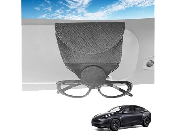 Alllake Sunglass Holder for Car, Gray