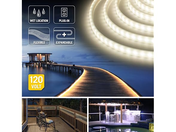 Armacost Lighting RibbonFlex Pro Outdoor 16.4 ft LED Strip Light Kit