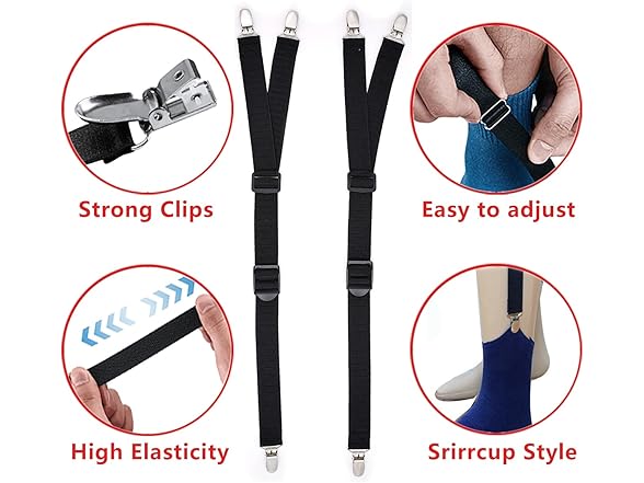 V-loude Tactical Shirt Stays for Men