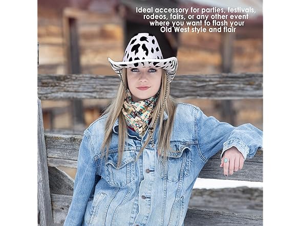Beistle Cow Print Cowboy Hat
