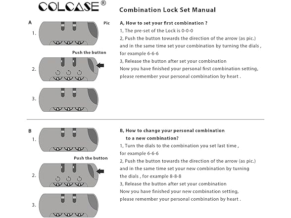 COLCASE Fireproof Money Box with Lock