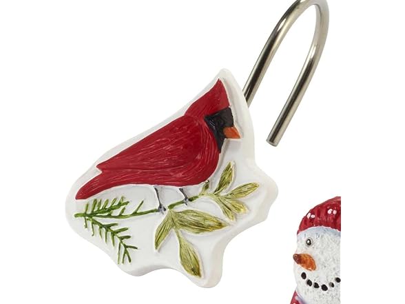 Avanti Linens - Christmas Shower Curtain Hooks, 12 Pack - Gallery 4