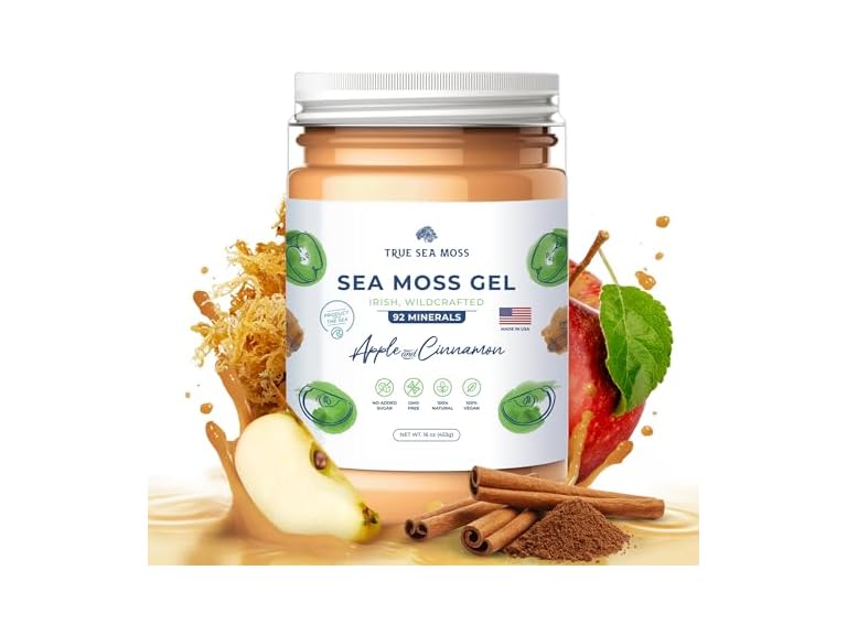 TrueSeaMoss Apple Cinnamon Sea Moss Gel 16oz