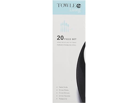 Towle Living Dream 20-Piece Stainless Steel Flatware Set