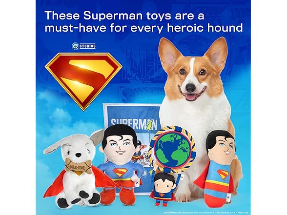 DC Comics Superman 8” Tug & Chew Toy