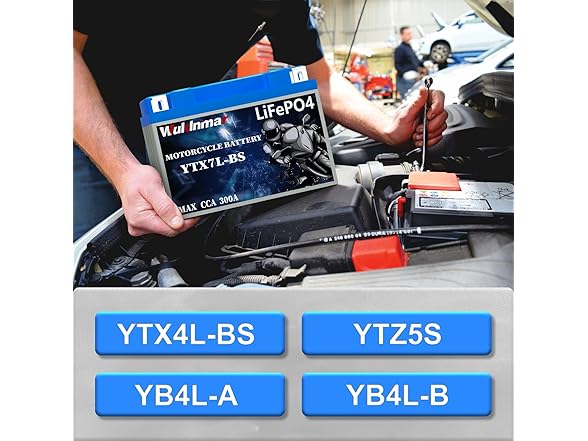Wuldnmar Lithium Battery YTX4L-BS 2Ah