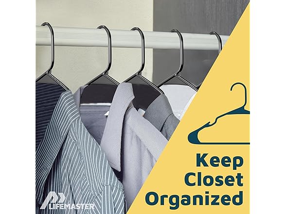 Lifemaster Plastic Clothes Hanger Set - 80 Pieces 