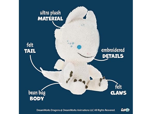 How to Train Your Dragon Light Fury Extra Soft Plush