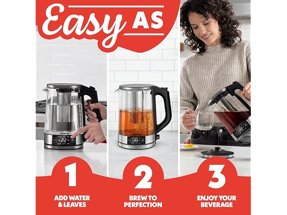 Gourmia Programmable Digital Glass Kettle – 1.7L