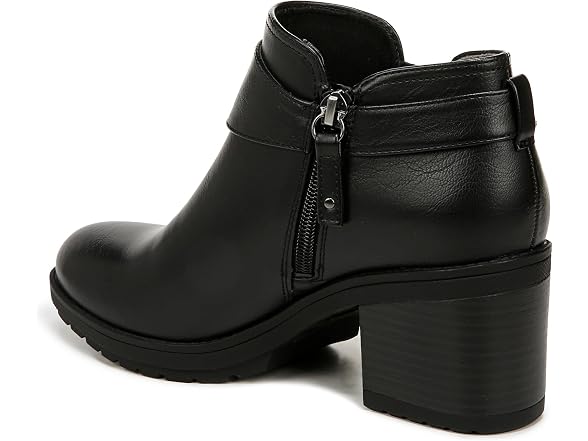 Dr. Scholl's Women's Prue Block Heel Ankle Bootie Ankle Boot Black Smooth 10 M