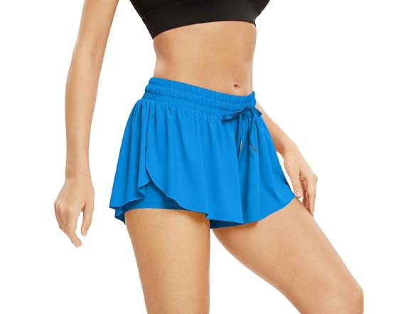 Blaosn Women (S) Flowy Athletic Shorts Gym Skirt