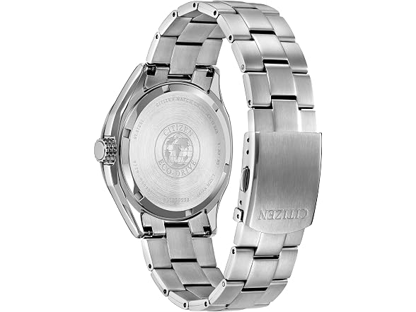 Citizen Men Force Silver-Tone Bracelet & Green Dia