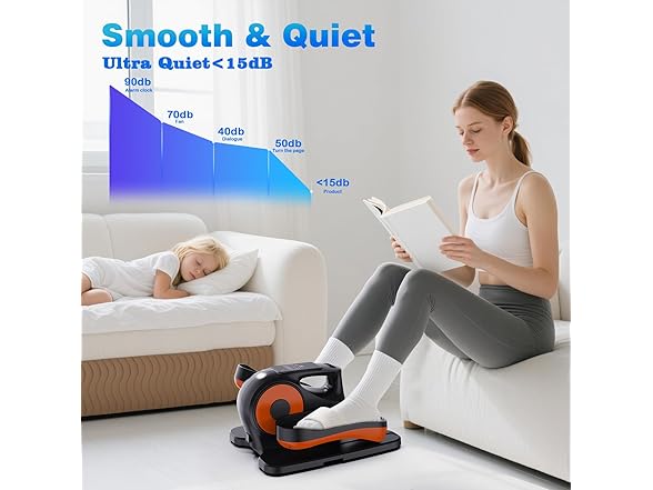 BKIY Under Desk Elliptical Machine
