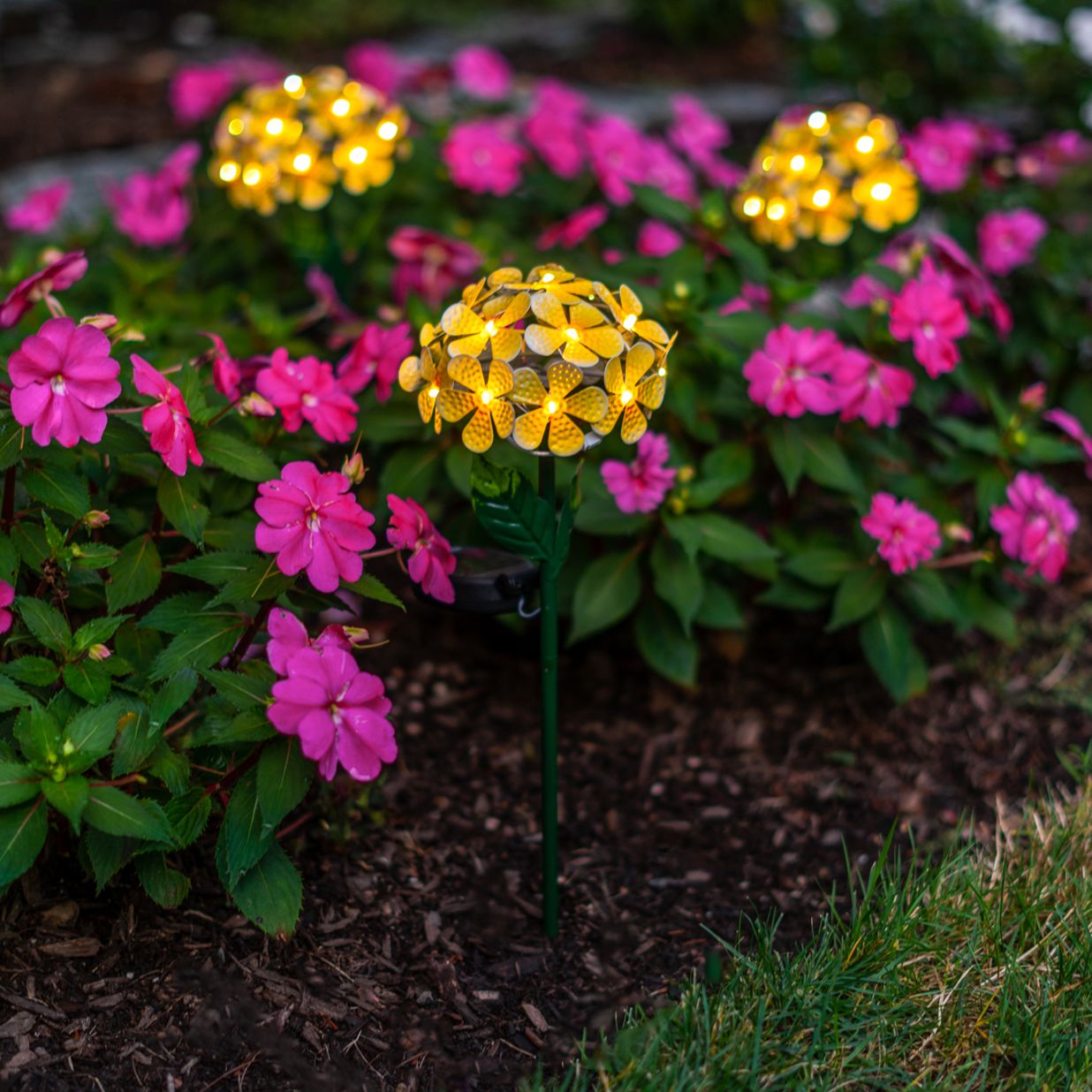 Touch of ECO Solar LED Metal Floralite - Gallery 25