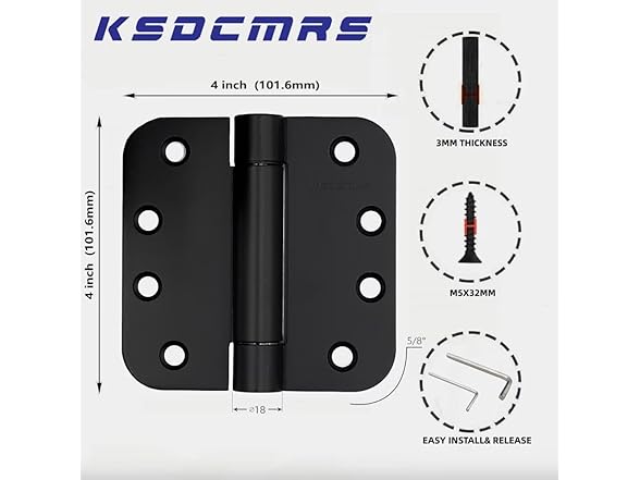 KSDCMRS Automatic Self-Closing Door Hinges