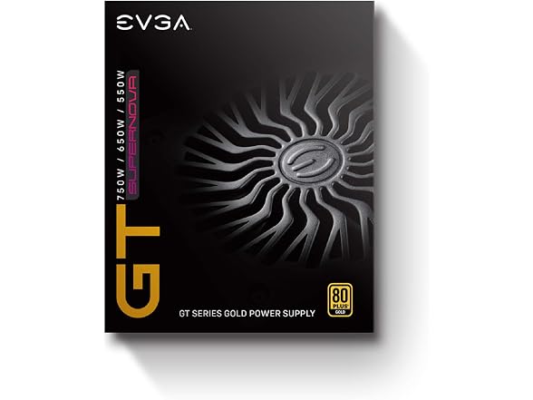 EVGA 650 GT, 80 Plus Gold 650W, Fully