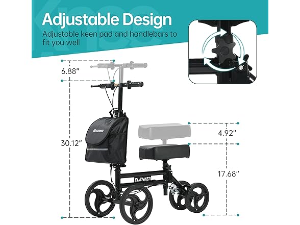 ELENKER BC2170625080003 Knee scooter