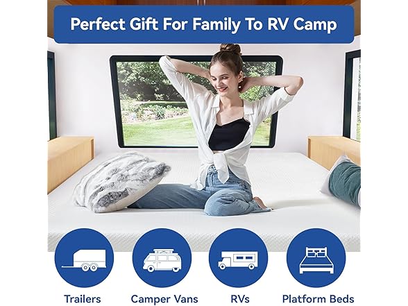 Vipbear Vipbear Short Queen RV Mattresses 10 Inc