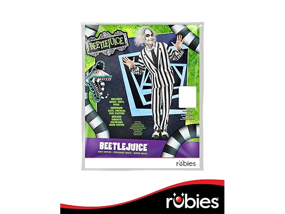 Rubies Rubies Beetlejuice: Beetlejuice Costume for Adults