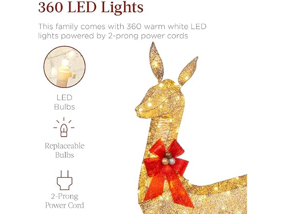 Quenny Elk Sled Christmas Decor