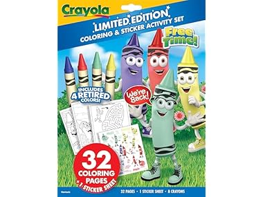 $7.99 Crayola Retired Colors Coloring & Activity Set dealfomo