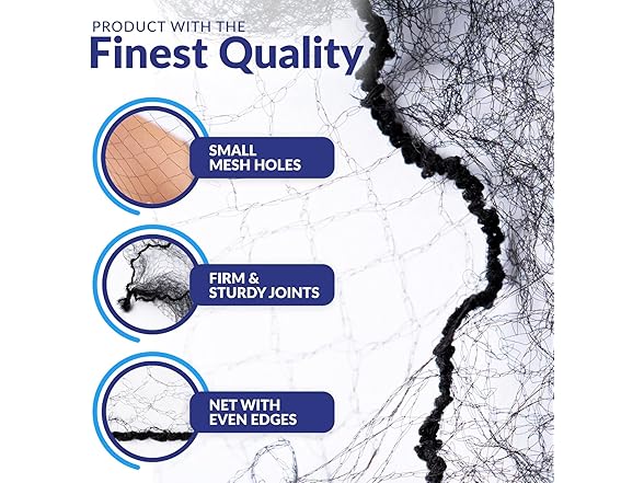 ZefeqCo Black Invisible Hair Nets 24in 100 Pack