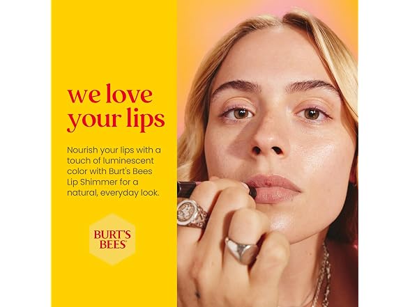Burts Bees Lip Shimmer, Peony - 0.09 Ounces each 2