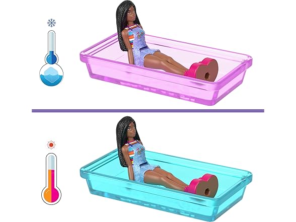 Barbie Mini BarbieLand 4-Pack Doll & Toy Vehicle Set