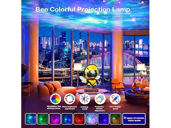 New Bee Colorful Projector Lamp