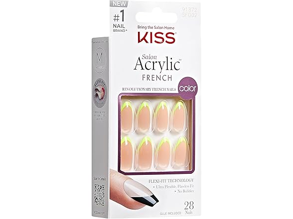 KISS Salon Acrylic 'Hype', Light Neon Yellow