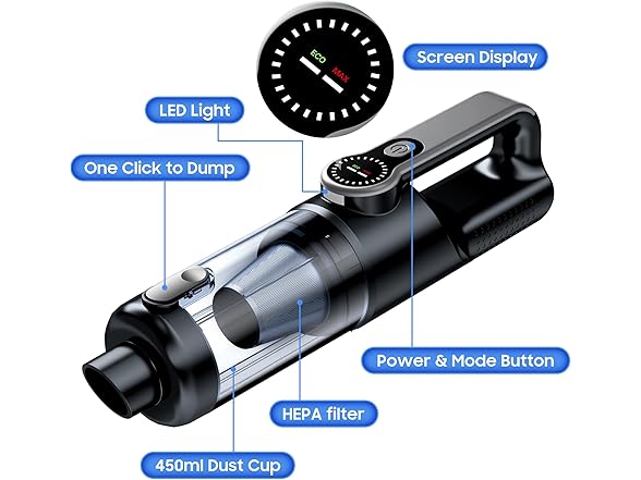 Cordless Handheld Car Vacuum