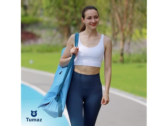 Tumaz Padded Yoga Mat Bag Powder Blue