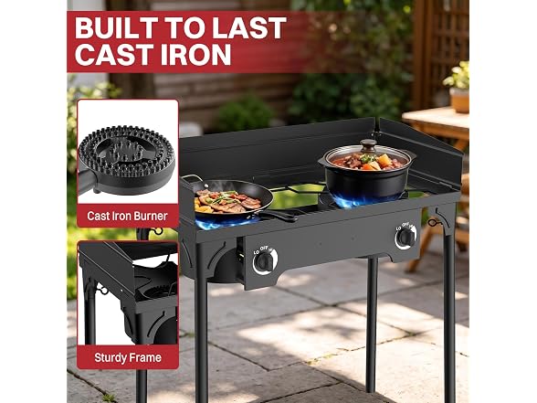 Pipopa 2 Burner Propane Stove
