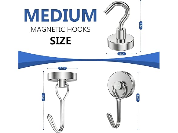 Tiergrade Tiergrade Magnetic Hooks, 12-Pack