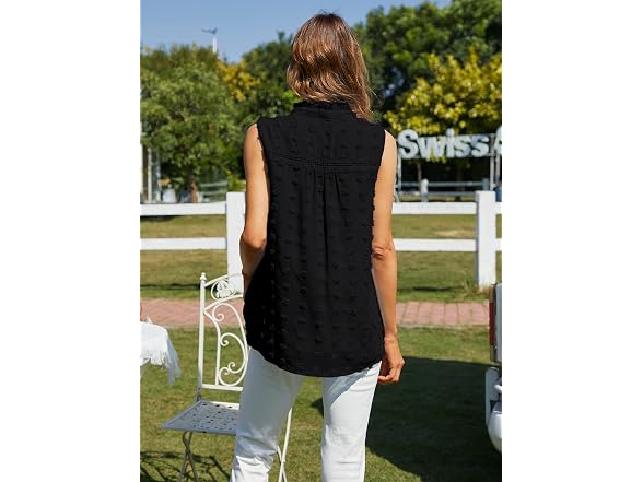 Viishow Women (XL) Summer Sleeveless Chiffon Shirt
