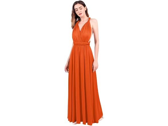 Ibtom Castle Women (S) Convertible Dress Orange