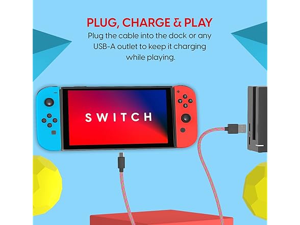 TalkWorks USB-C Charger Cable for Nintendo Switch