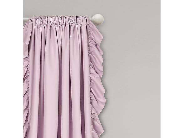 Lush Decor Reyna Ruffle Window Curtain Panel Set