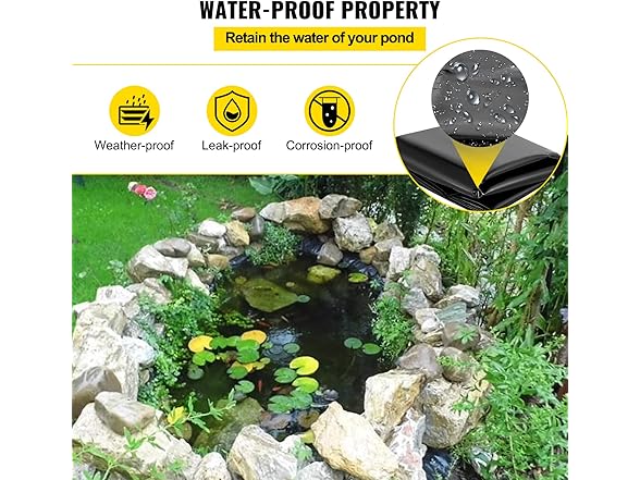 VEVOR LLDPE Pond Liner 15x20 ft
