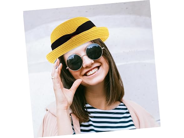Vosarea Girls (M) Fashion Women's Bowknot Wide Cap