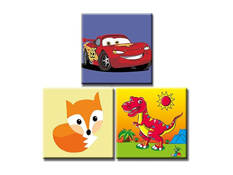 3 Pack Paint by Number Kits for Kids